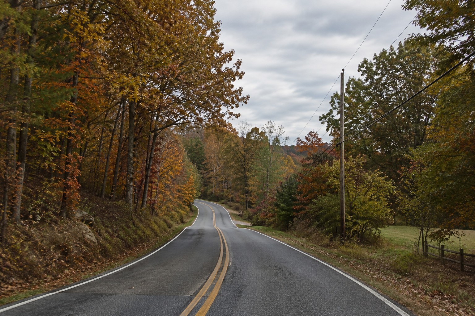 A rural southern Maryland road, illustrative